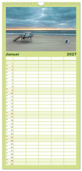 SYLT hinter den Dünen (CALVENDO Familienplaner 2027)