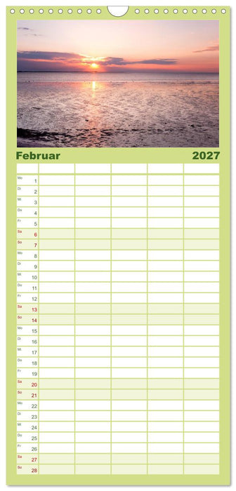 SYLT hinter den Dünen (CALVENDO Familienplaner 2027)