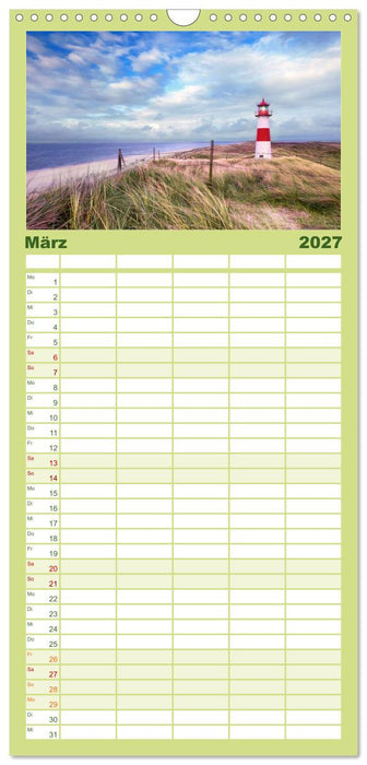 SYLT hinter den Dünen (CALVENDO Familienplaner 2027)