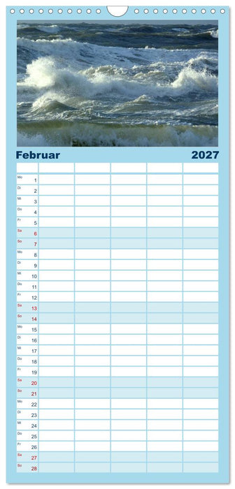 Strandwanderungen auf Texel (CALVENDO Familienplaner 2027)