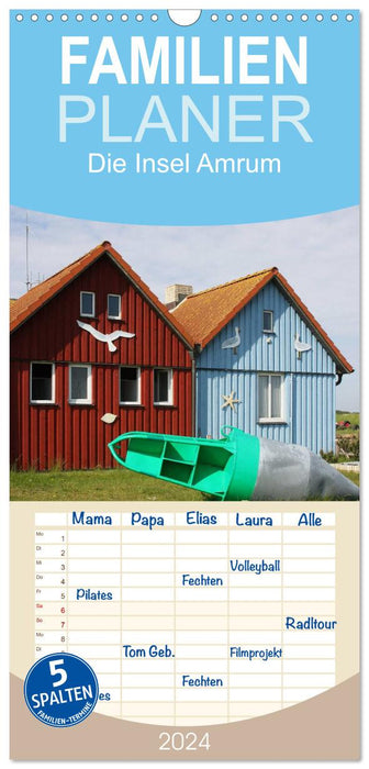 Die Insel Amrum (CALVENDO Familienplaner 2027)