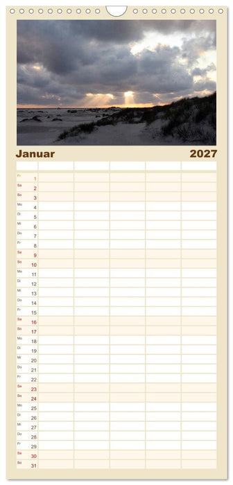 Die Insel Amrum (CALVENDO Familienplaner 2027)