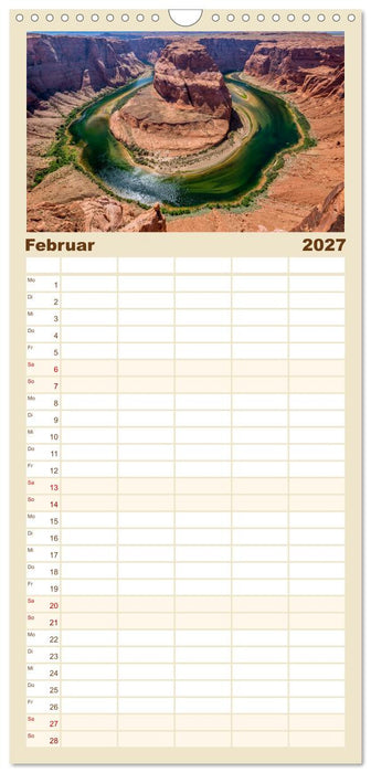 USA Der faszinierende Südwesten (CALVENDO Familienplaner 2027)
