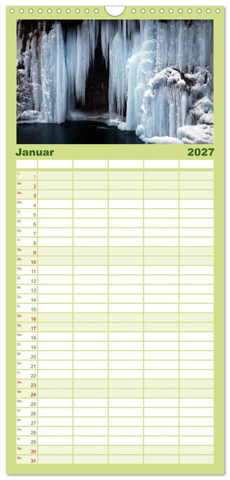 Oasen der Ruhe 2027 / Geburtstagskalender (CALVENDO Familienplaner 2027)