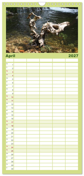 Oasen der Ruhe 2027 / Geburtstagskalender (CALVENDO Familienplaner 2027)