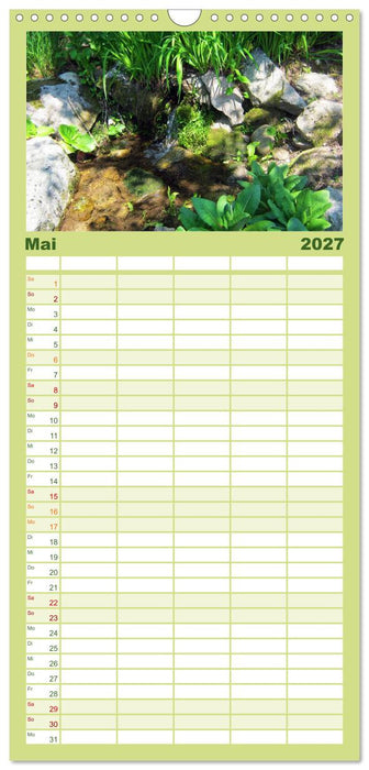 Oasen der Ruhe 2027 / Geburtstagskalender (CALVENDO Familienplaner 2027)