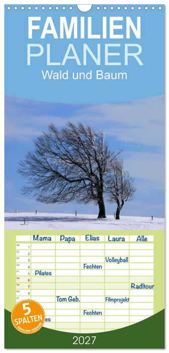Wald und Baum 2027 (CALVENDO Familienplaner 2027)