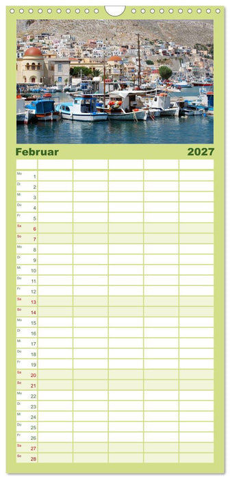 Griechische Inseln (CALVENDO Familienplaner 2027)