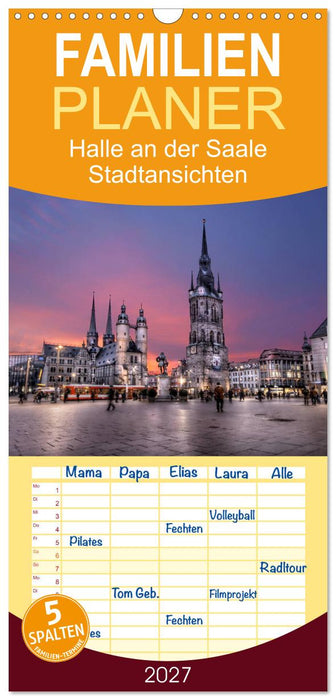 Halle an der Saale - Stadtansichten 2027 (CALVENDO Familienplaner 2027)