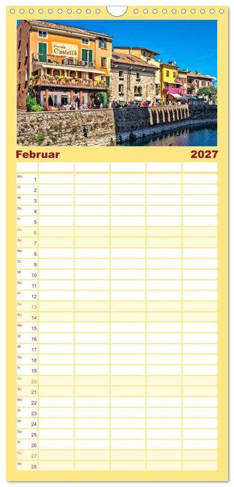 Malcesine und Sirmione, Schönheiten am Gardasee (CALVENDO Familienplaner 2027)