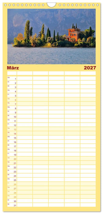 Malcesine und Sirmione, Schönheiten am Gardasee (CALVENDO Familienplaner 2027)