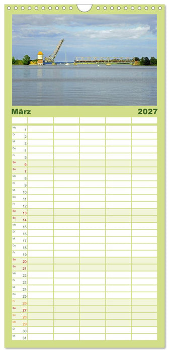 Schlei und Ostsee - Eine Region zum Verlieben (CALVENDO Familienplaner 2027)