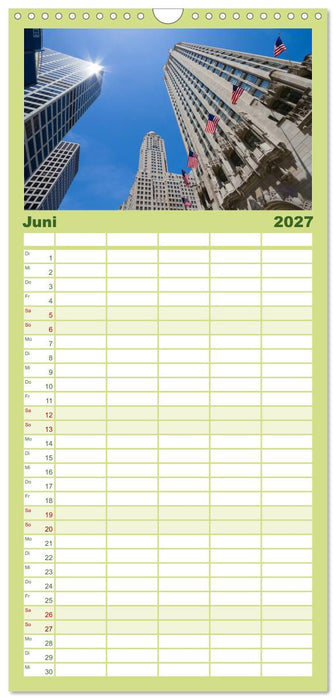CHICAGO Stadtzentrum (CALVENDO Familienplaner 2027)