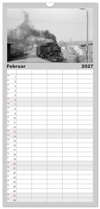 Dampfloks in der DDR (CALVENDO Familienplaner 2027)