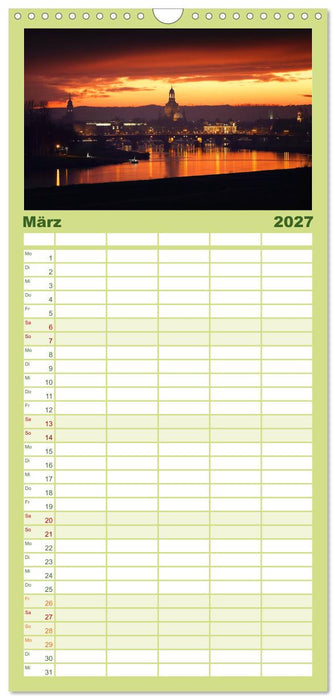 Wunderschönes Dresden (CALVENDO Familienplaner 2027)