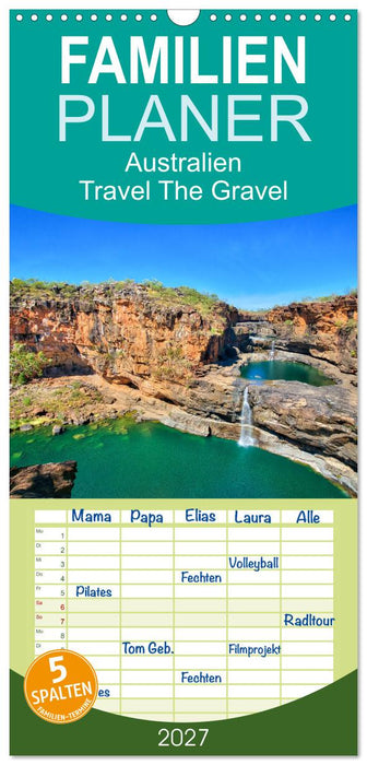 Australien - Travel The Gravel (CALVENDO Familienplaner 2027)