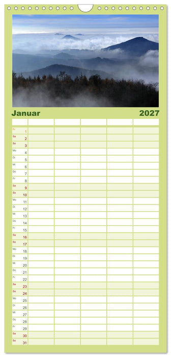 Das Zittauer Gebirge - (CALVENDO Familienplaner 2027)