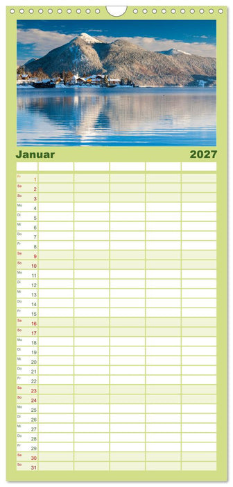 Bayerische Landschaften (CALVENDO Familienplaner 2027)