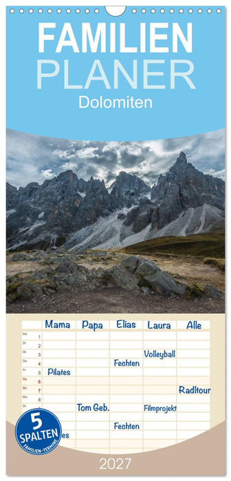 Dolomiten (CALVENDO Familienplaner 2027)