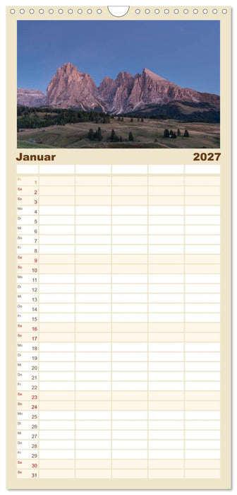 Dolomiten (CALVENDO Familienplaner 2027)