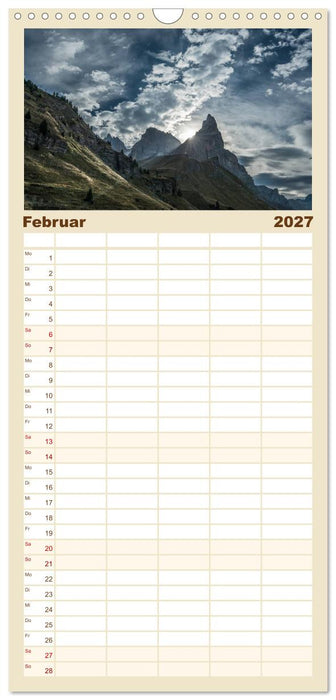 Dolomiten (CALVENDO Familienplaner 2027)