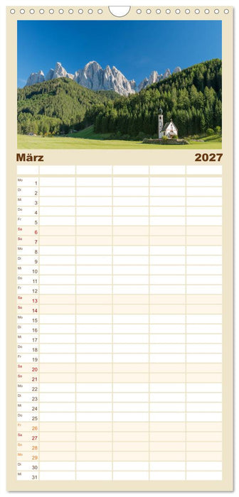 Dolomiten (CALVENDO Familienplaner 2027)