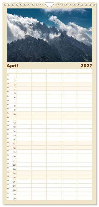 Dolomiten (CALVENDO Familienplaner 2027)