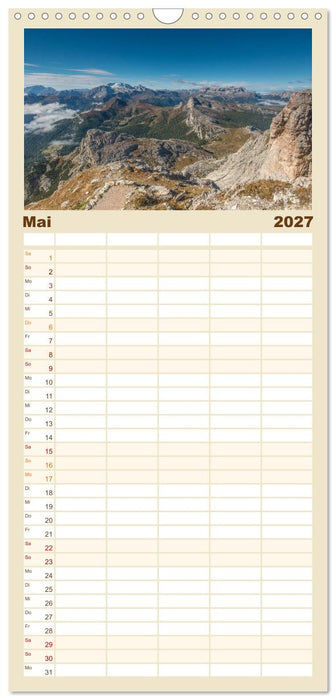 Dolomiten (CALVENDO Familienplaner 2027)
