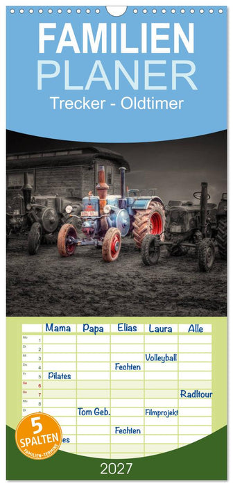 Trecker - Oldtimer (CALVENDO Familienplaner 2027)