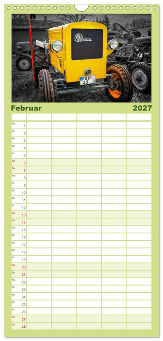 Trecker - Oldtimer (CALVENDO Familienplaner 2027)