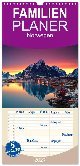 Norwegen (CALVENDO Familienplaner 2027)