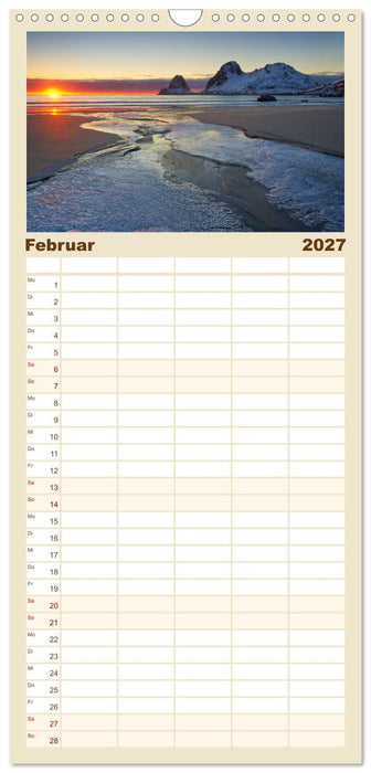 Norwegen (CALVENDO Familienplaner 2027)
