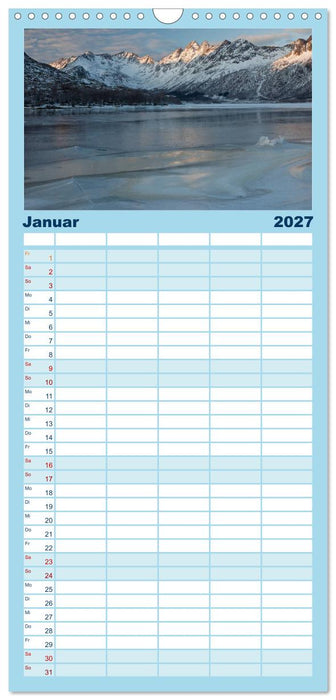 Norwegen - Land im Norden (CALVENDO Familienplaner 2027)