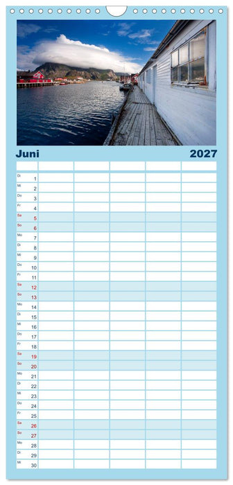 Norwegen - Land im Norden (CALVENDO Familienplaner 2027)