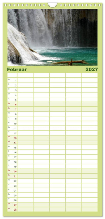 Von Mexiko nach Panama in 12 Monaten (CALVENDO Familienplaner 2027)