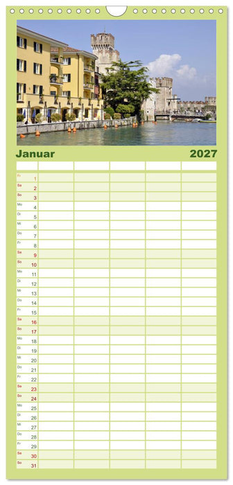 Impressionen vom Gardasee (CALVENDO Familienplaner 2027)