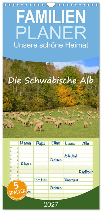 Unsere schöne Heimat - Die Schwäbische Alb (CALVENDO Familienplaner 2027)