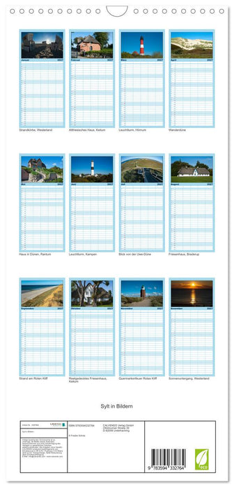 Sylt in Bildern (CALVENDO Familienplaner 2027)