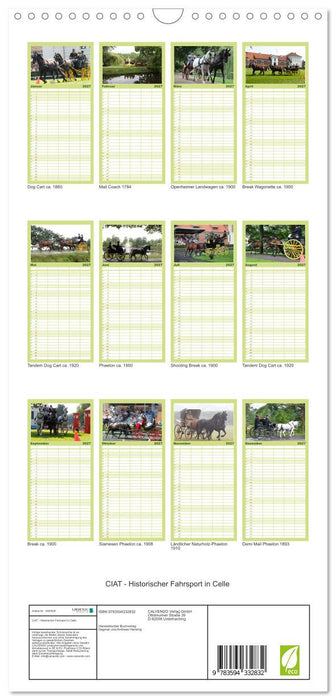 CIAT - Historischer Fahrsport in Celle (CALVENDO Familienplaner 2027)