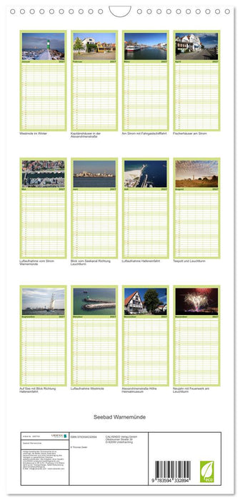 Seebad Warnemünde (CALVENDO Familienplaner 2027)