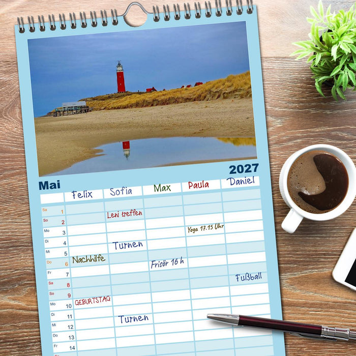 Texel – Eine Insel die verzaubert (CALVENDO Familienplaner 2027)