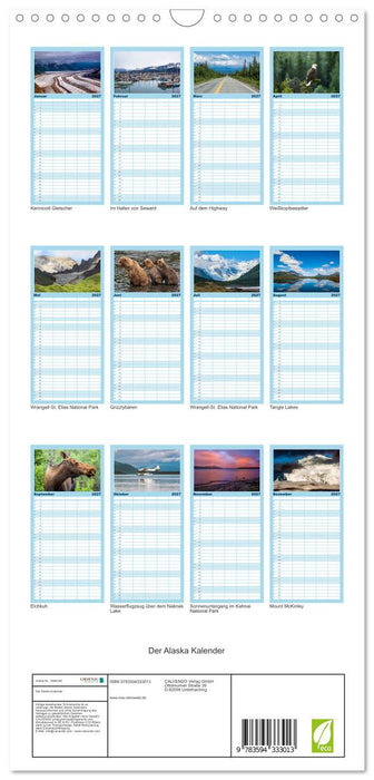 Der Alaska Kalender (CALVENDO Familienplaner 2027)