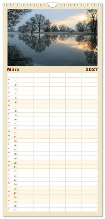 Morgenstimmungen 2027 (CALVENDO Familienplaner 2027)
