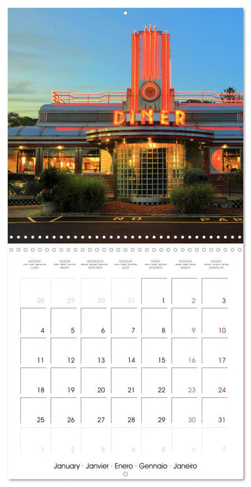 American Diners - they still exist (CALVENDO Monthly Calendar 2027)