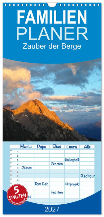 Zauber der Berge (CALVENDO Familienplaner 2027)