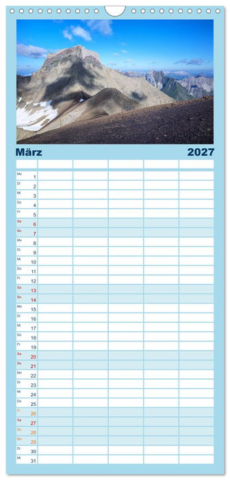 Zauber der Berge (CALVENDO Familienplaner 2027)