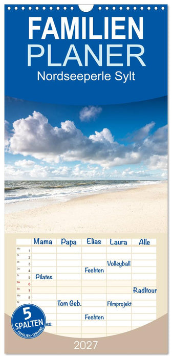 Nordseeperle Sylt (CALVENDO Familienplaner 2027)