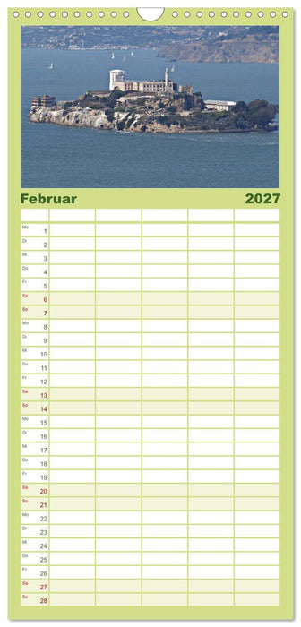 San Francisco Westküste USA (CALVENDO Familienplaner 2027)