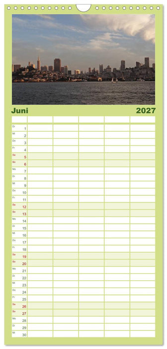 San Francisco Westküste USA (CALVENDO Familienplaner 2027)