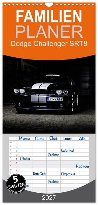 Dodge Challenger SRT8 (CALVENDO Familienplaner 2027)